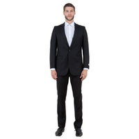 Black Solid 2 - PC Slim Fit Performance Stretch Suits - Bundle Bus