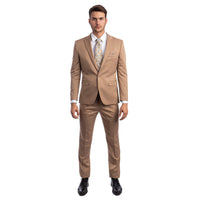 Men's Skinny - Fit 2pc Suit w/ Peak Lapel - Bundle Bus