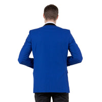 Men's Slim - Fit Tuxedo Sport Coat w/ Satin Notch Lapel - Bundle Bus