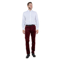 Men's Slim - fit Velvet Suits Separates, Pants - Bundle Bus