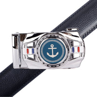 Men's Anchor Rotating Ratchet Belt-MGLBB58-SIL - Bundle Bus