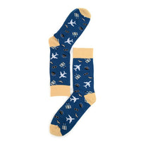 Men's Aviation Pilot Novelty Socks - NVS1924 - Bundle Bus