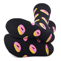 Men's Donut Novelty Socks - NVS1788-BK - Bundle Bus