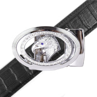 Men's Eagle Bling Ratchet Belt-MGLBB61-SIL - Bundle Bus