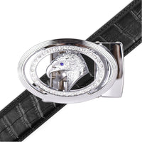 Men's Eagle Bling Ratchet Belt-MGLBB61-SIL - Bundle Bus