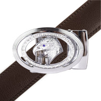 Men's Eagle Bling Ratchet Belt-MGLBB61-SIL - Bundle Bus