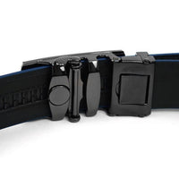 Men's Genuine Leather Sliding Buckle Ratchet Belt MGLBB39 - Bundle Bus
