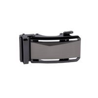 Men's Genuine Leather Sliding Buckle Ratchet Belt-MGLBB69 - Bundle Bus