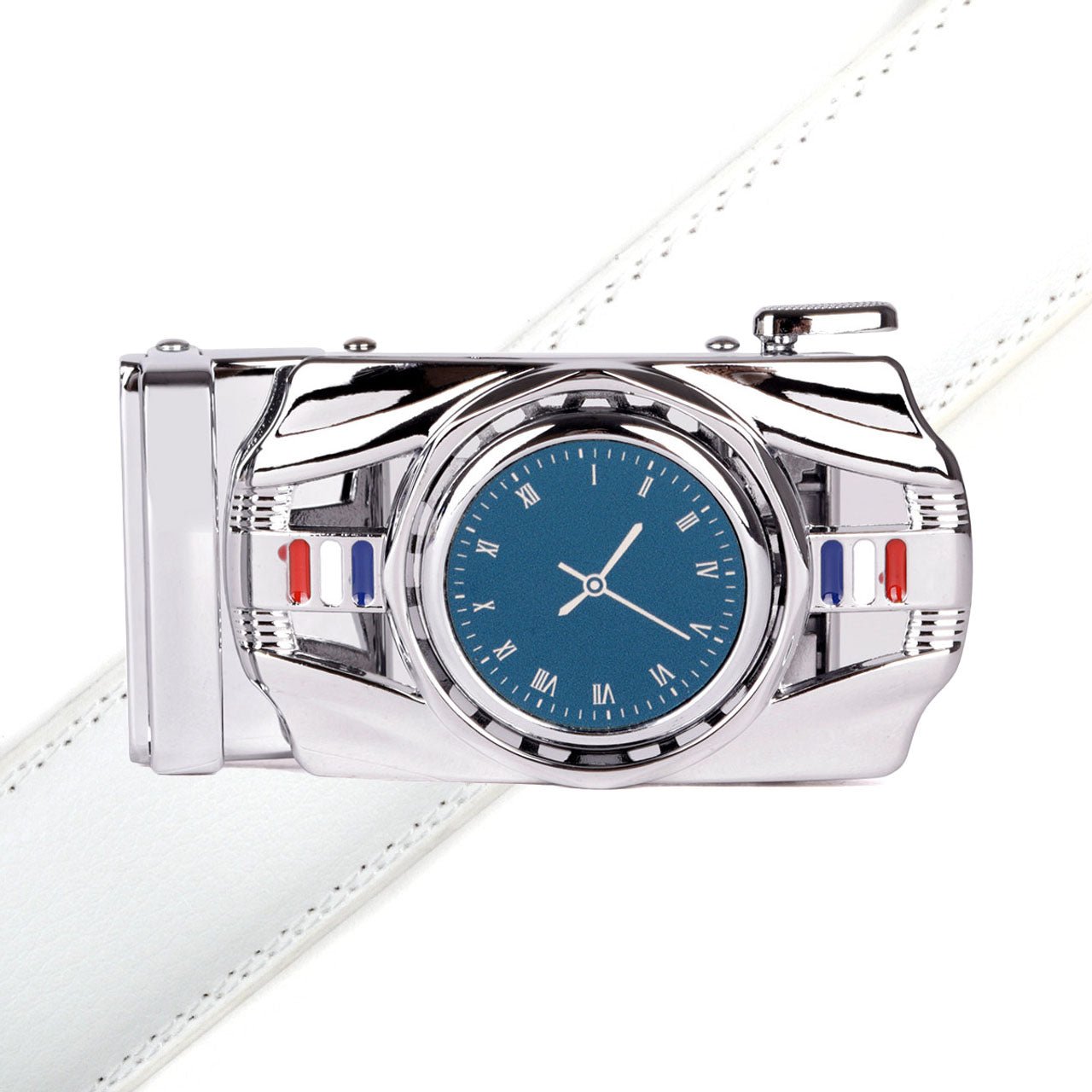 Men's Watch Rotating Ratchet Belt -MGLBB55-SIL - Bundle Bus