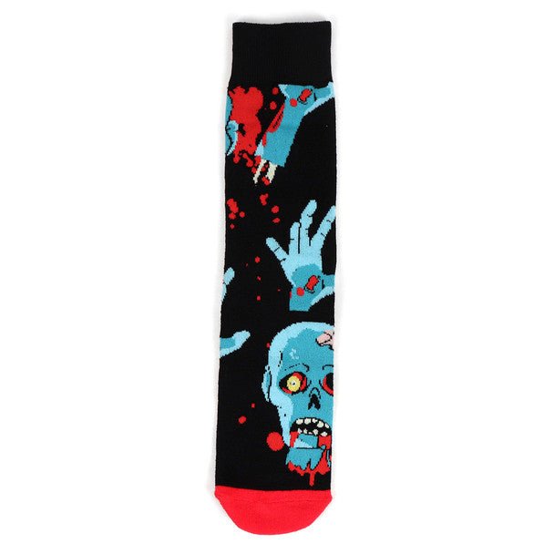Men's Zombie Novelty Socks - NVS19512-BK - Bundle Bus
