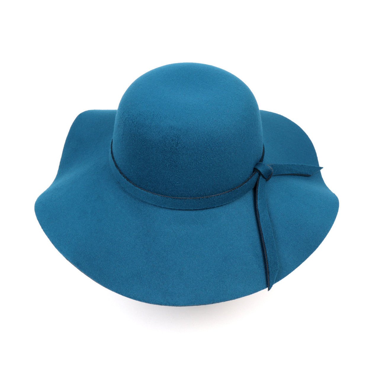 Women's Polyester Felt Floppy Wide Brim Bowknot Hat LWH10057 - Bundle Bus