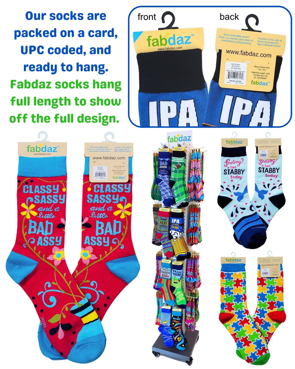 100% Certified Pain in The Ass Men's Novelty Crew Socks - Bundle Bus
