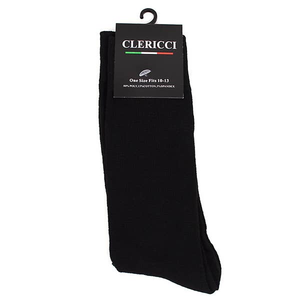 12pairs Pack Assorted Black Poly Socks - DSP12SB - Bundle Bus
