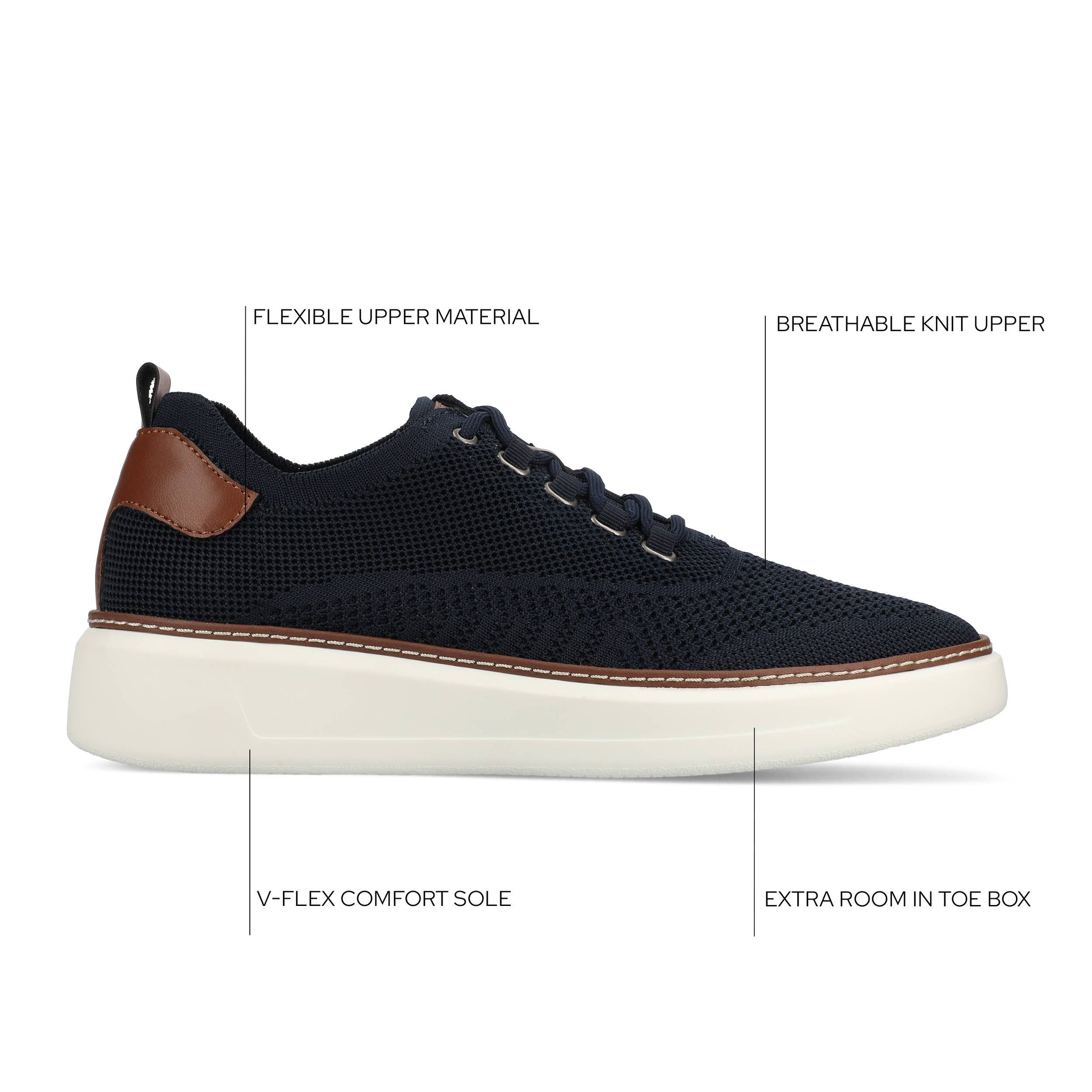 Vance Norris Lace-up Casual Knit Sneaker