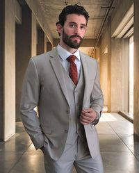 Gianni Uomo Poly-Rayon 3-piece Suit