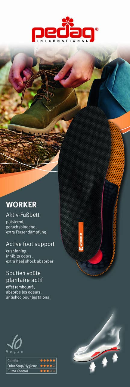Worker Unisex Inserts/Soles with Heel Cushion