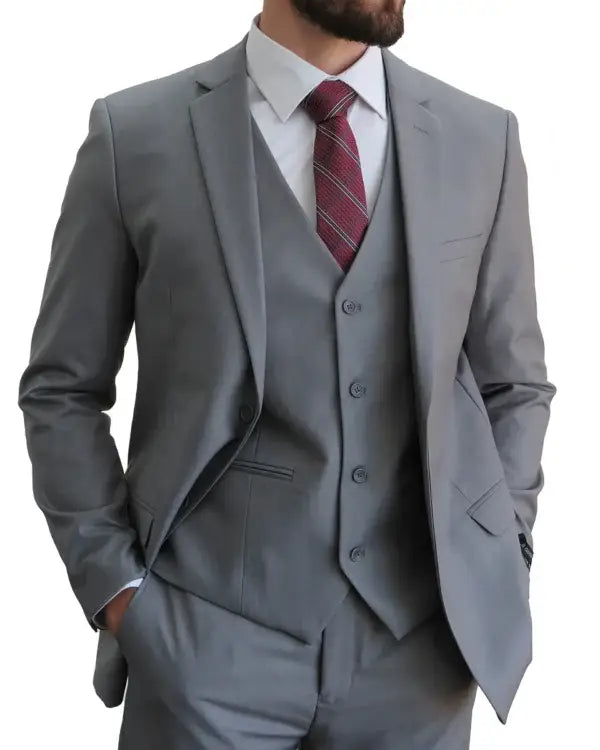 Gianni Uomo Poly-Rayon 3-piece Suit