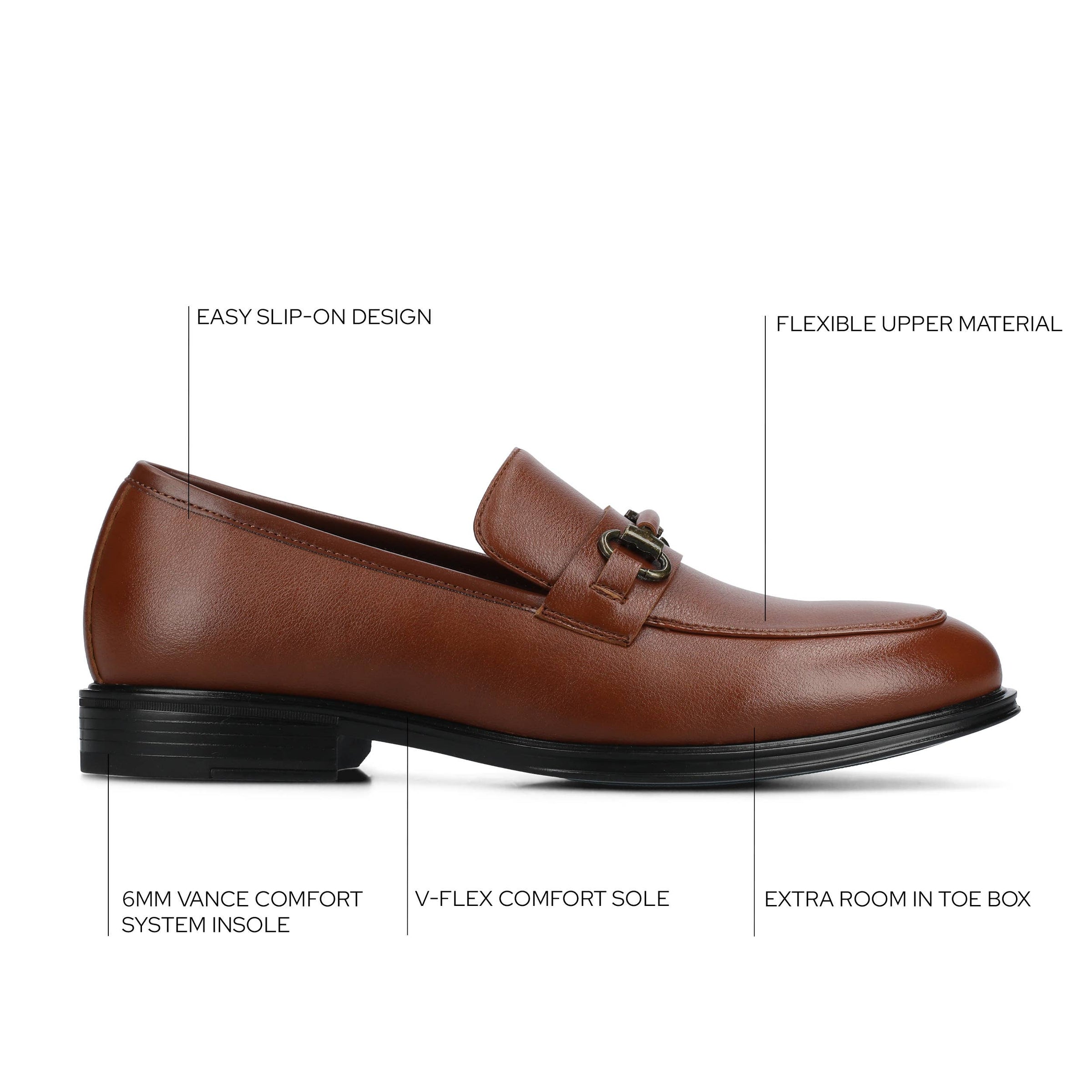 Vance Anthony Slip-on Bit Loafer Dress Shoe