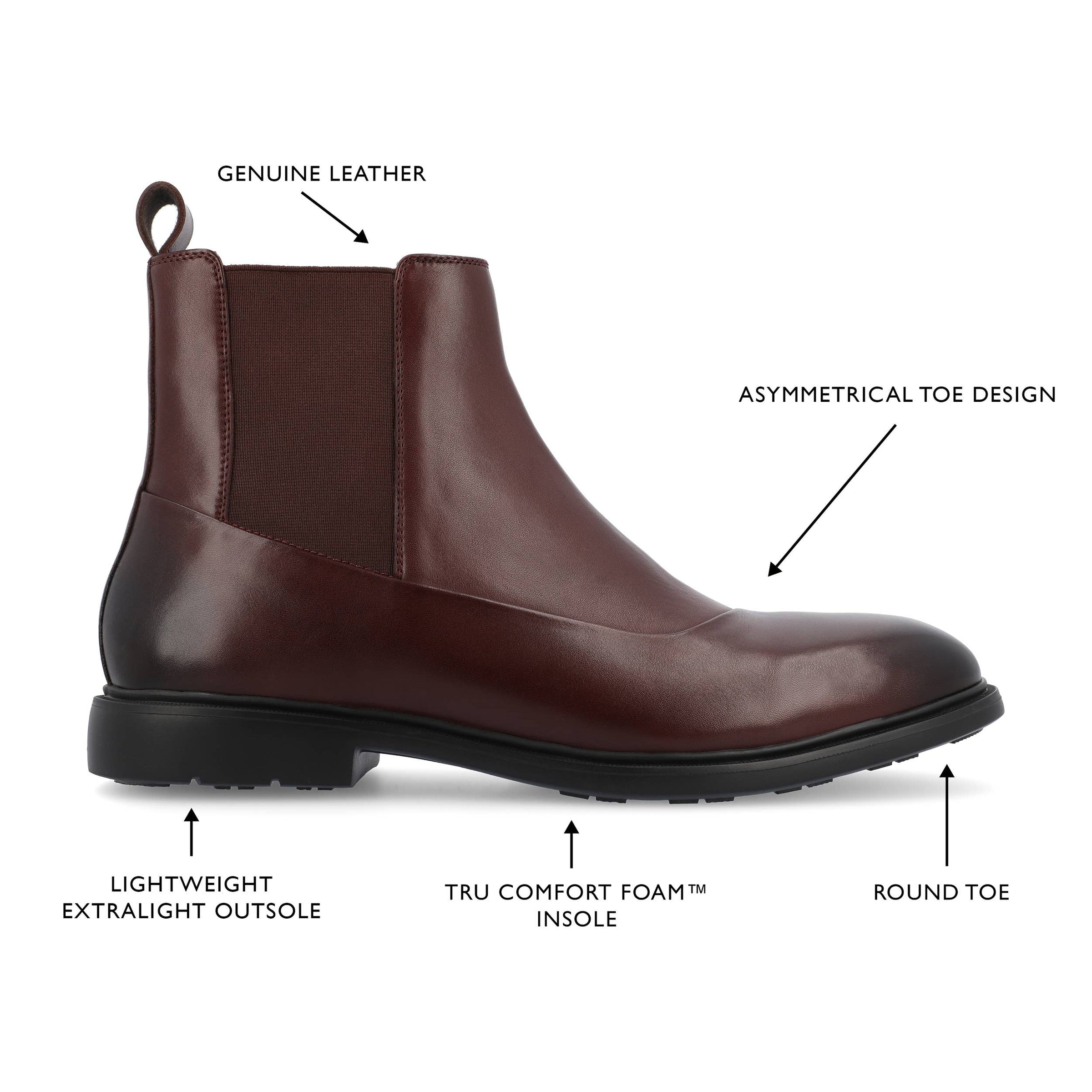 Thomas & Vine Hanford Plain Toe Chelsea Boot