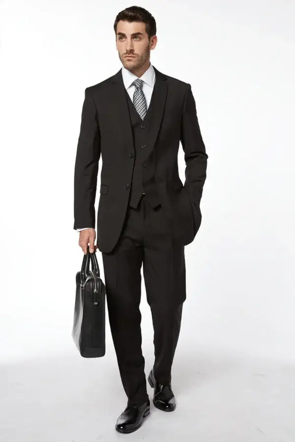 Gianni Uomo Poly-Rayon 3-piece Suit