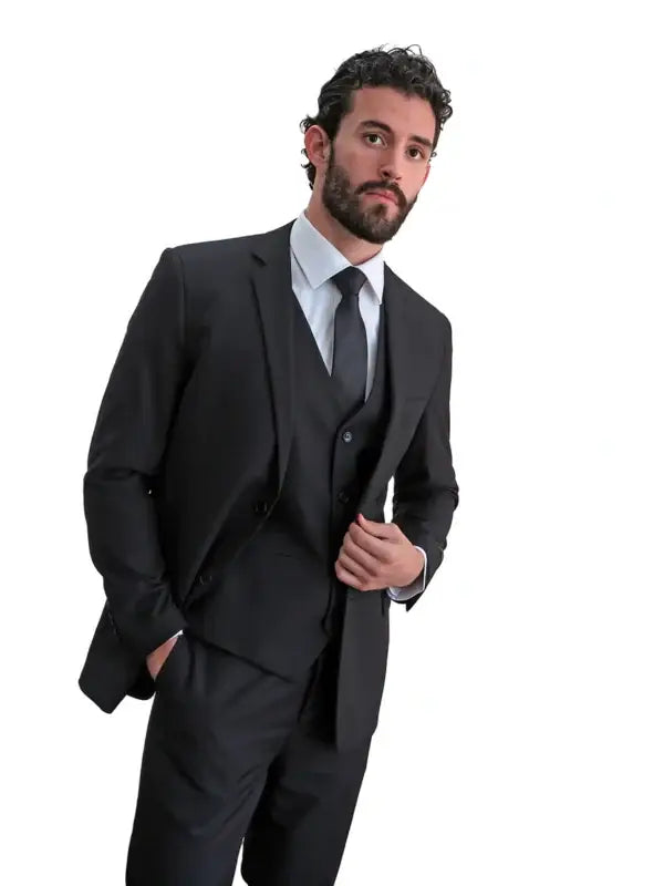 Gianni Uomo Poly-Rayon 3-piece Suit
