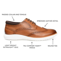 Thomas & Vine Savage Embossed Wingtip Derby