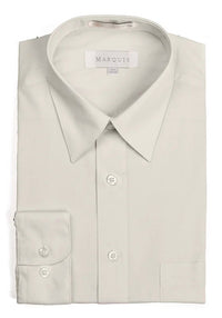 Marquis SLIM Fit Dress Shirts - CEMENT