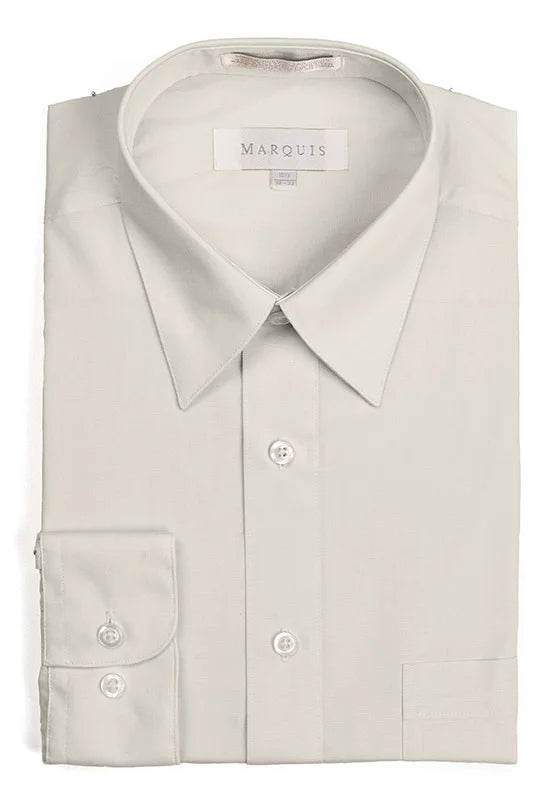 Marquis SLIM Fit Dress Shirts - CEMENT