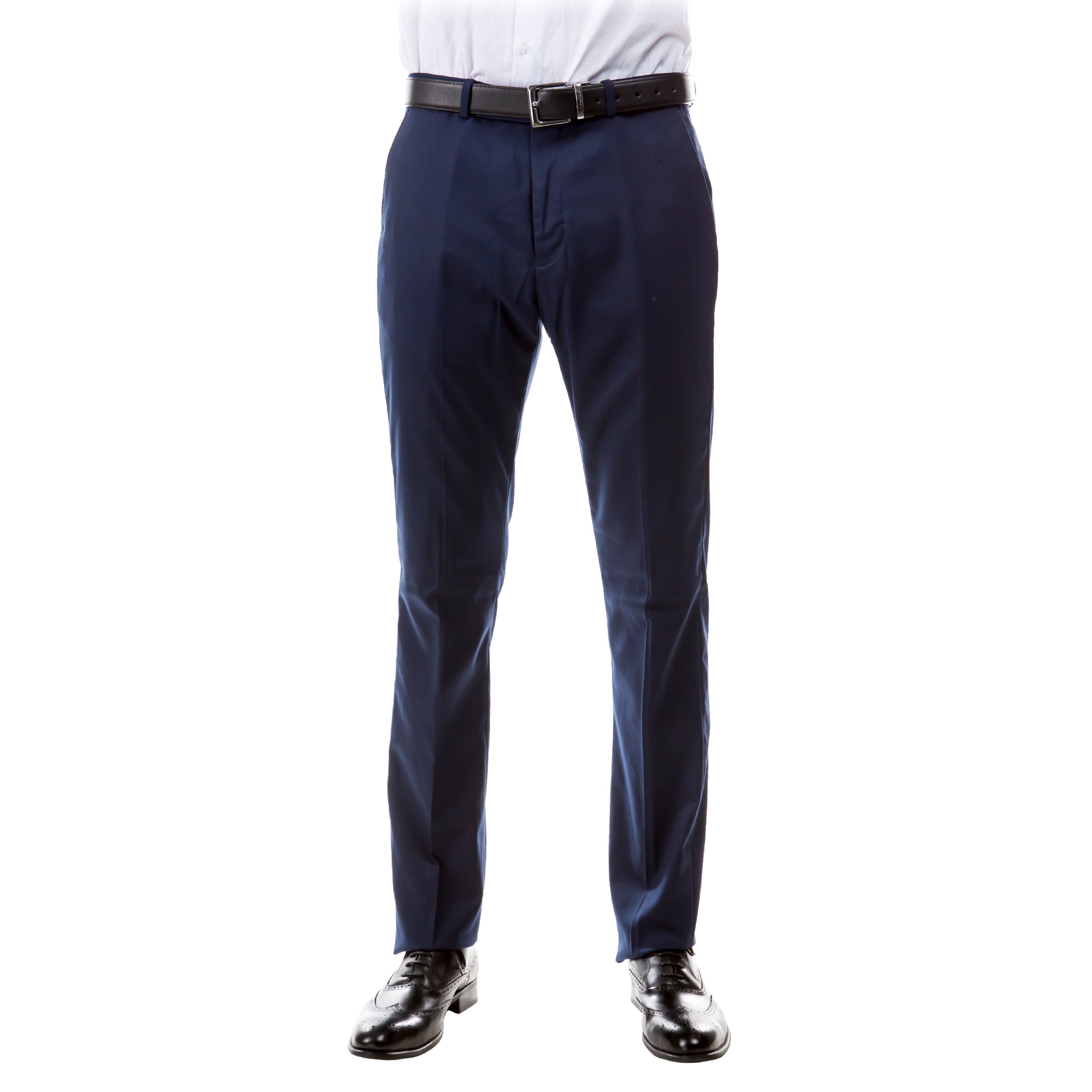 Navy Zegarie Suit Separates Solid Men's Dress Pants - Bundle Bus