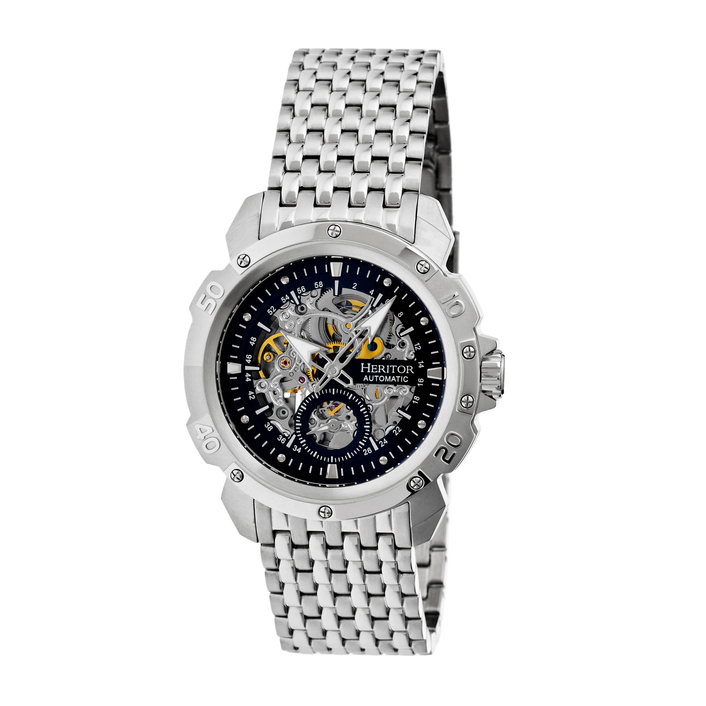 Heritor Automatic Conrad Skeleton Bracelet Watch