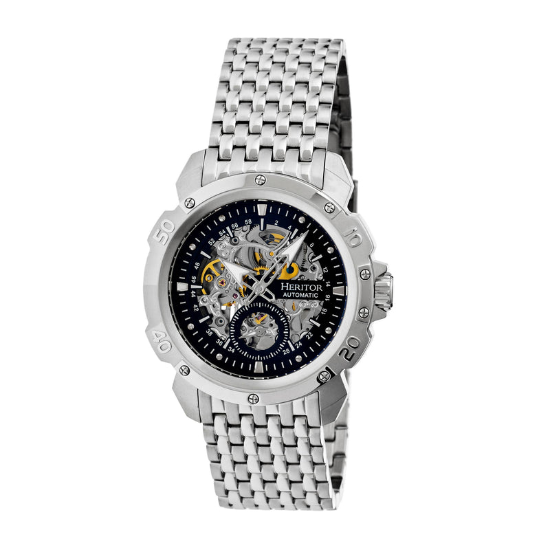 Heritor Automatic Conrad Skeleton Bracelet Watch