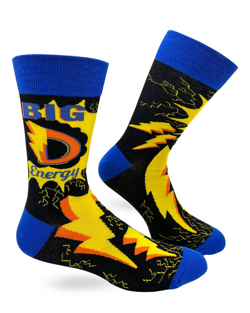 Big D Energy Men's Novelty Crew Socks - Bundle Bus