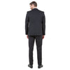 Black Men's Ultra Slim - Fit 3pc Suit w/ Expandable Waistband - Bundle Bus