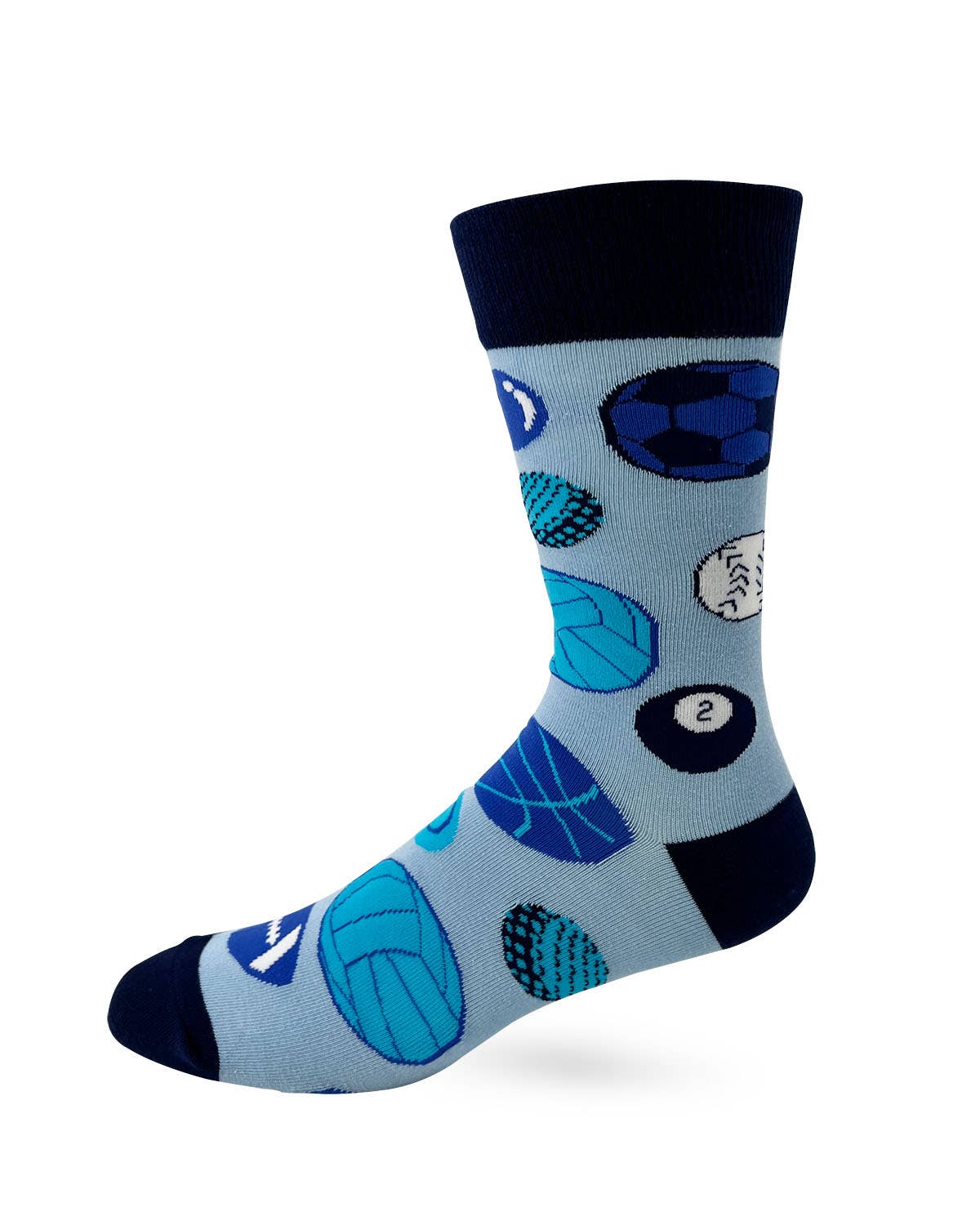 Blue Balls Men's Novelty Crew Socks - Bundle Bus