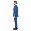 Blue Men's 2pc Sharkskin Suit Slim - Fit - Bundle Bus