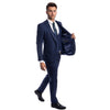 Blue Men's Ultra Slim - Fit 3 - Piece Glen Check Suit - Bundle Bus