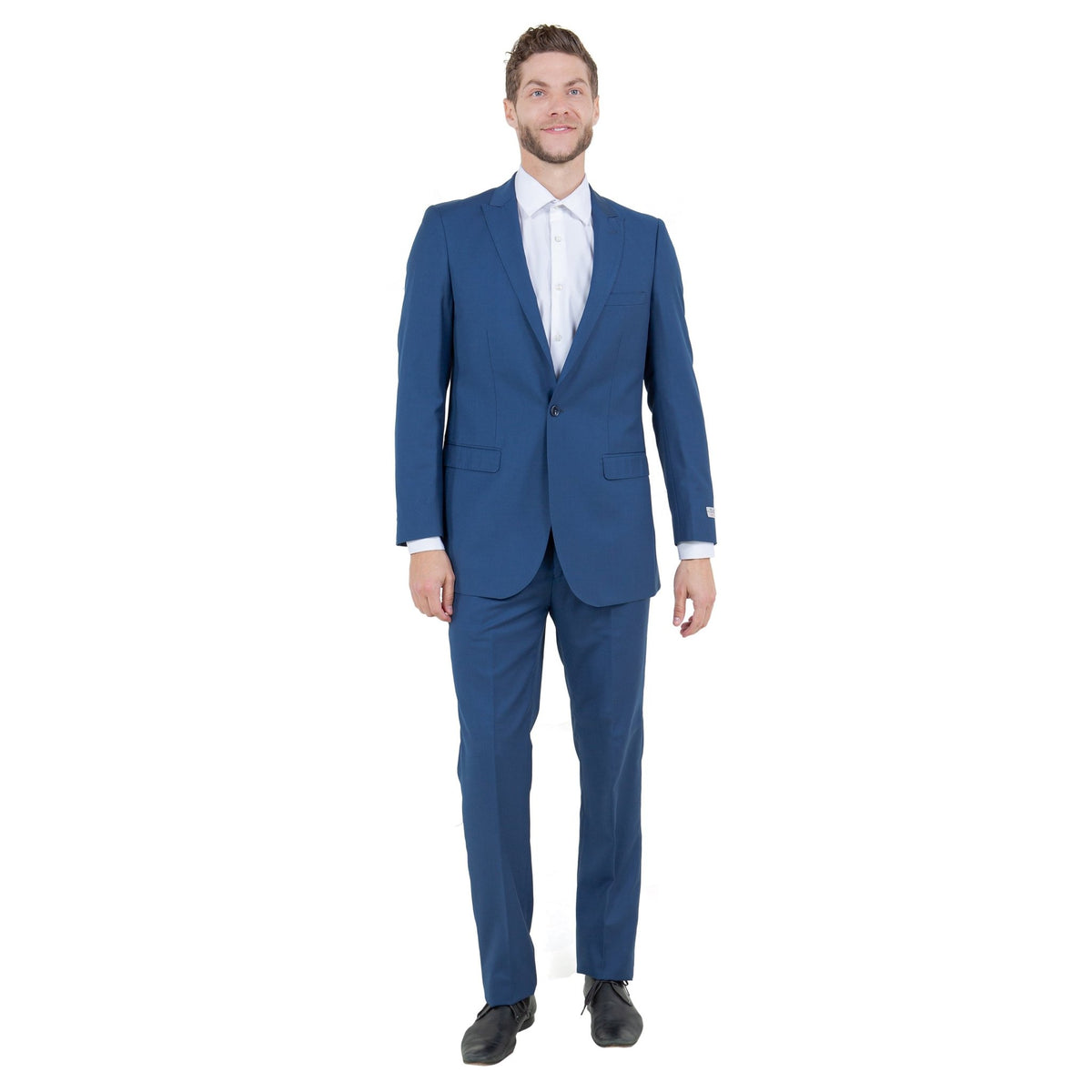 Blue Solid 2 - PC Slim Fit Performance Stretch Suits - Bundle Bus