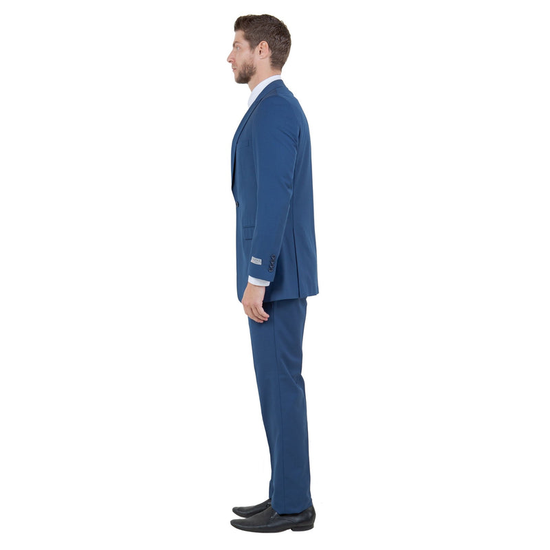 Blue Solid 2 - PC Slim Fit Performance Stretch Suits - Bundle Bus