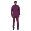 Burgundy Solid 2 - PC Slim Fit Performance Stretch Suits - Bundle Bus