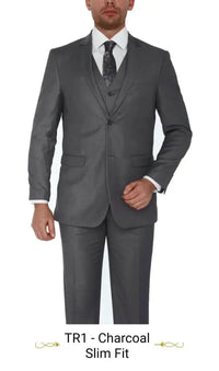 Gianni Uomo Poly-Rayon 3-piece Suit