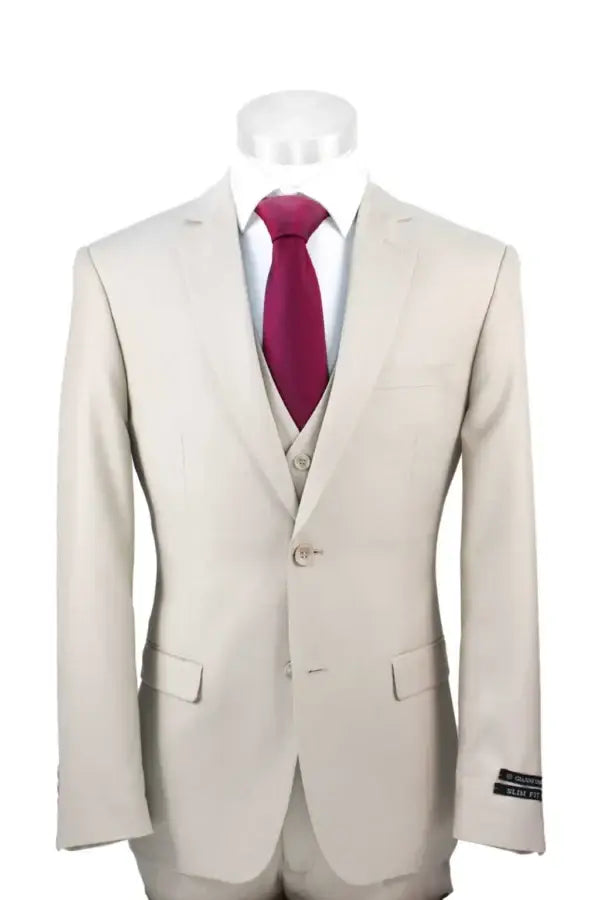 Gianni Uomo Poly-Rayon 3-piece Suit