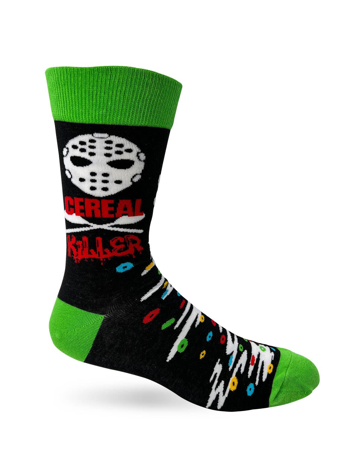 Cereal Killer Men's Novelty Crew Socks - Bundle Bus