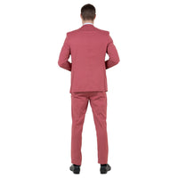 Coral Men's Ultra Slim - Fit 3pc Suit w/ Expandable Waistband - Bundle Bus