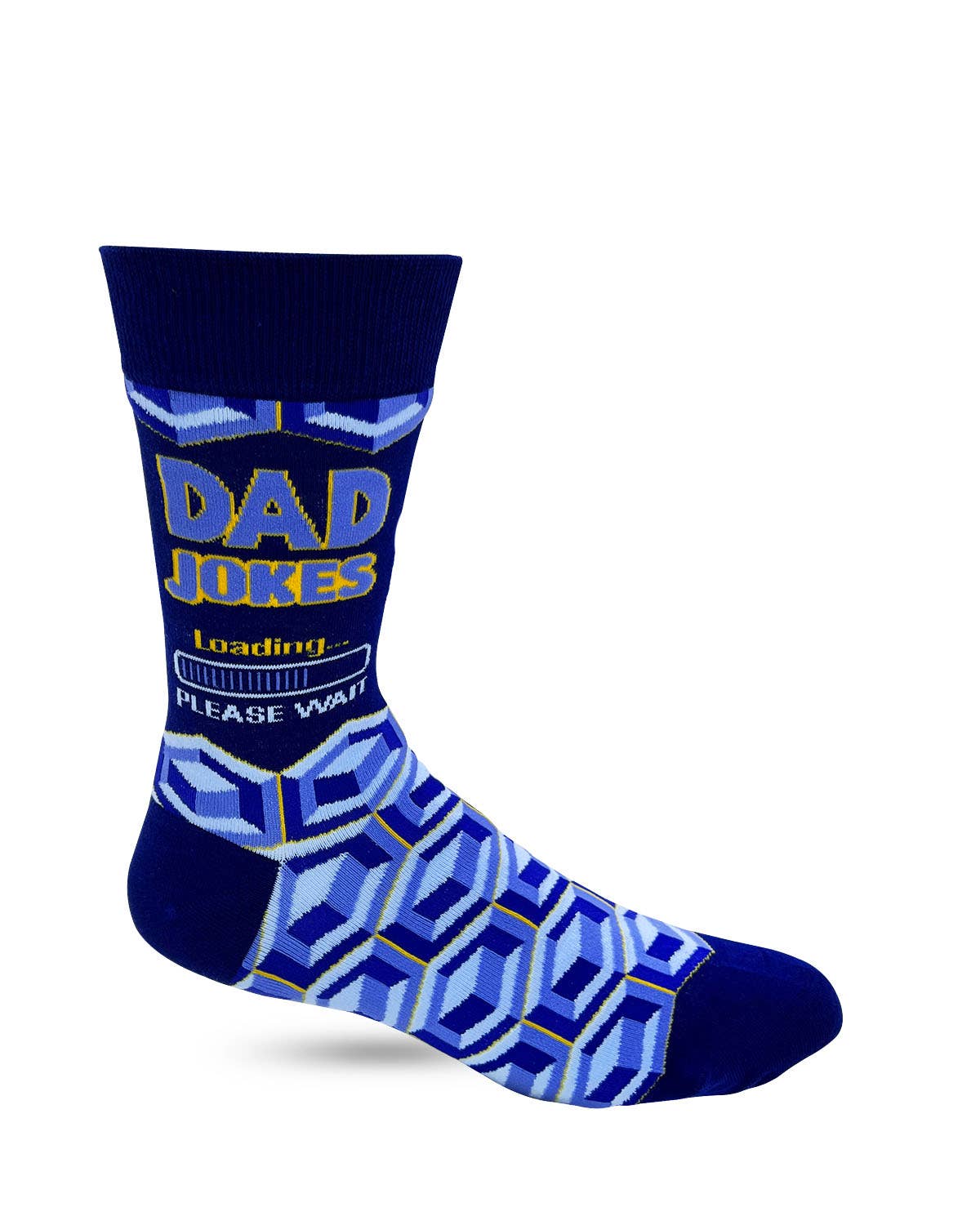 Dad Jokes Loading... Please Wait Men's Novelty Crew Socks - Bundle Bus