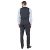 Dark Grey Men's Ultra Slim - Fit 3pc Suit w/ Expandable Waistband - Bundle Bus