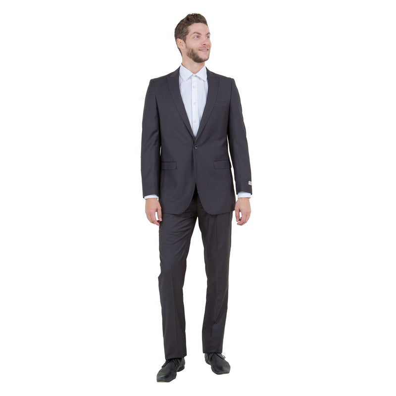 Dk. Gray Solid 2 - PC Slim Fit Performance Stretch Suits - Bundle Bus