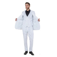 Dk. Taupe Men's Sharskin Slim - Fit 3 - Piece Suit - Bundle Bus