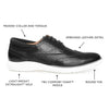 Thomas & Vine Savage Embossed Wingtip Derby