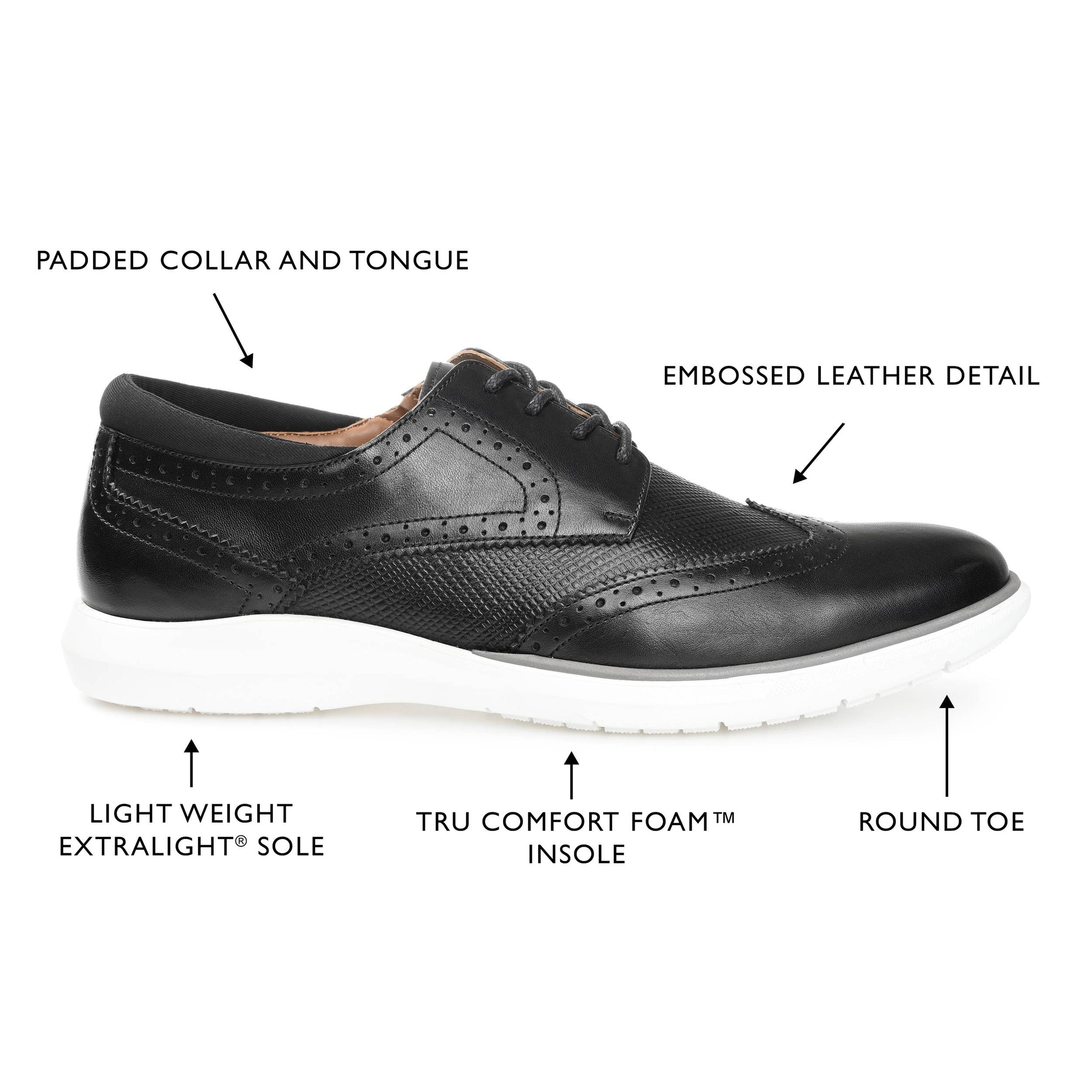 Thomas & Vine Savage Embossed Wingtip Derby
