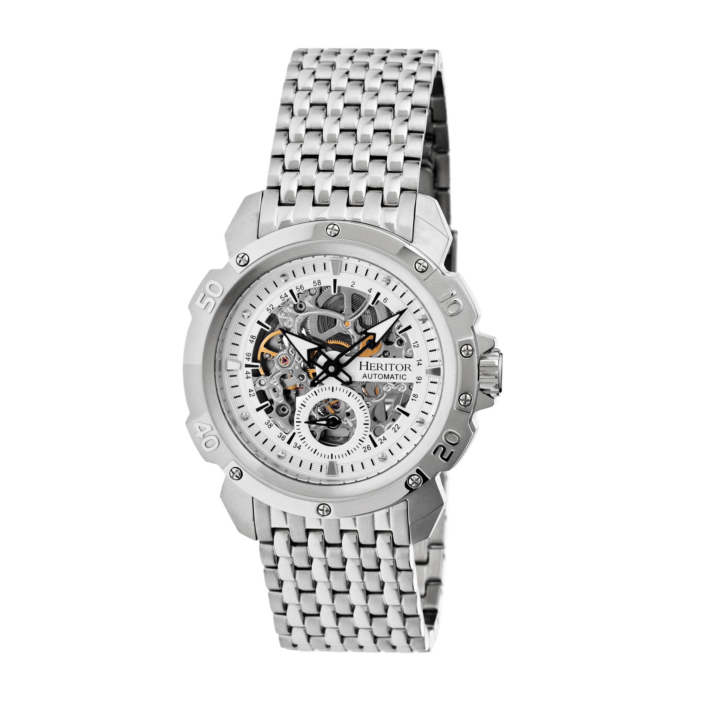 Heritor Automatic Conrad Skeleton Bracelet Watch